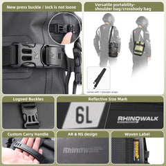 Rhinowalk four-point fixing system securely anchors bag on bike