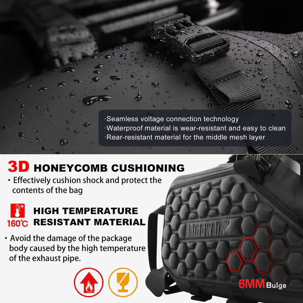 Rhinowalk roll-up design enables compact packing on the go.