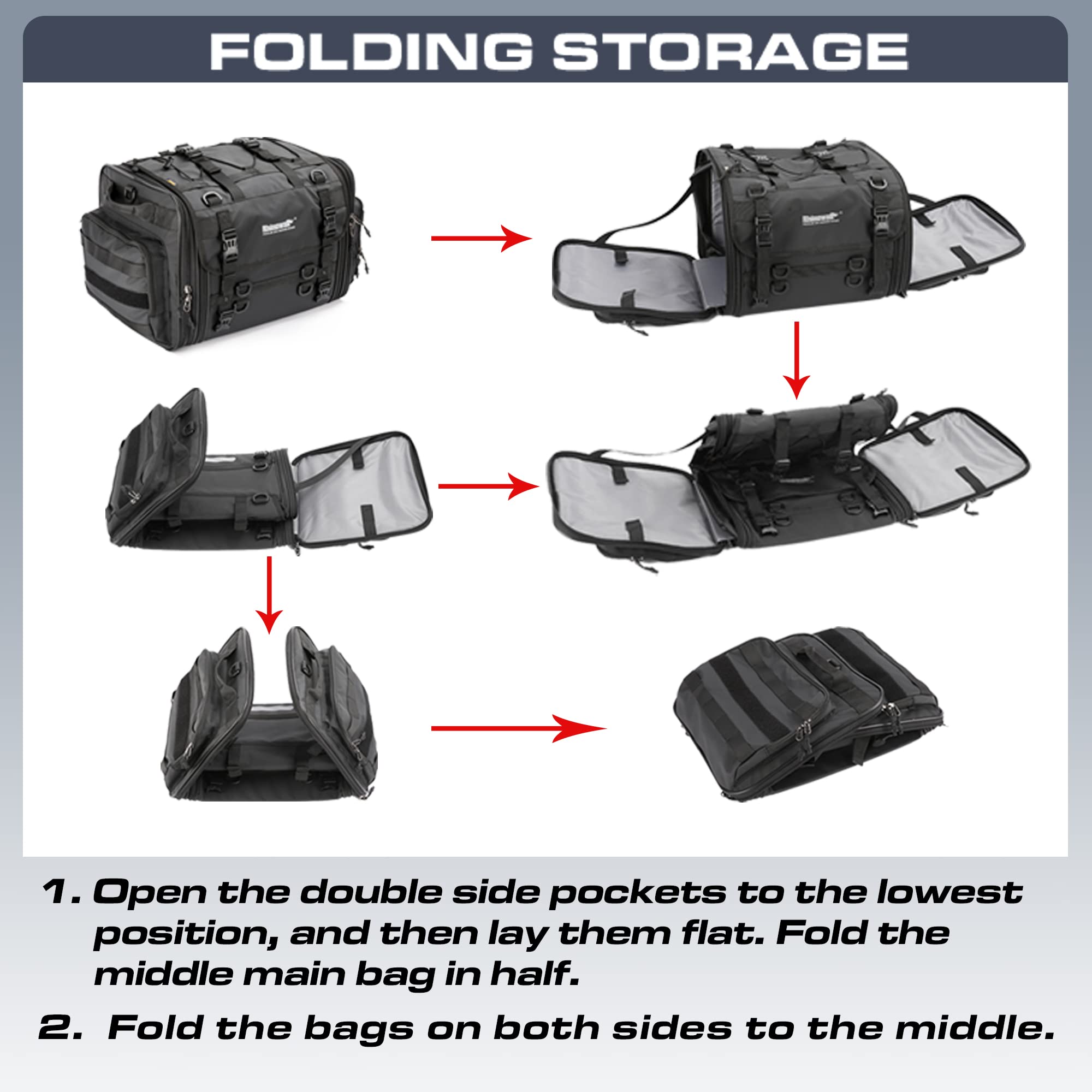 Rhinowalk tail bag compatibility with ADV and street motorcycles