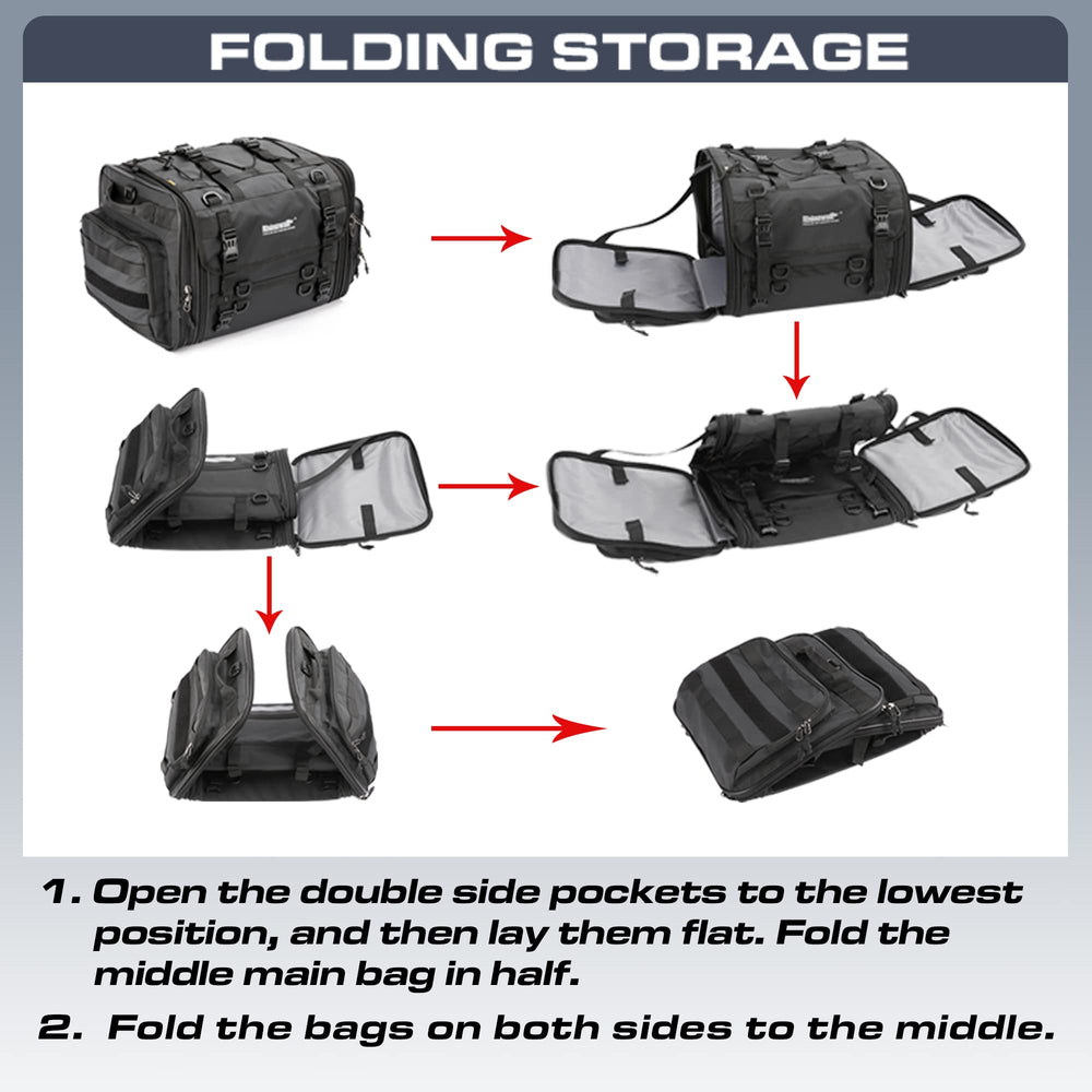 Rhinowalk tail bag compatibility with ADV and street motorcycles