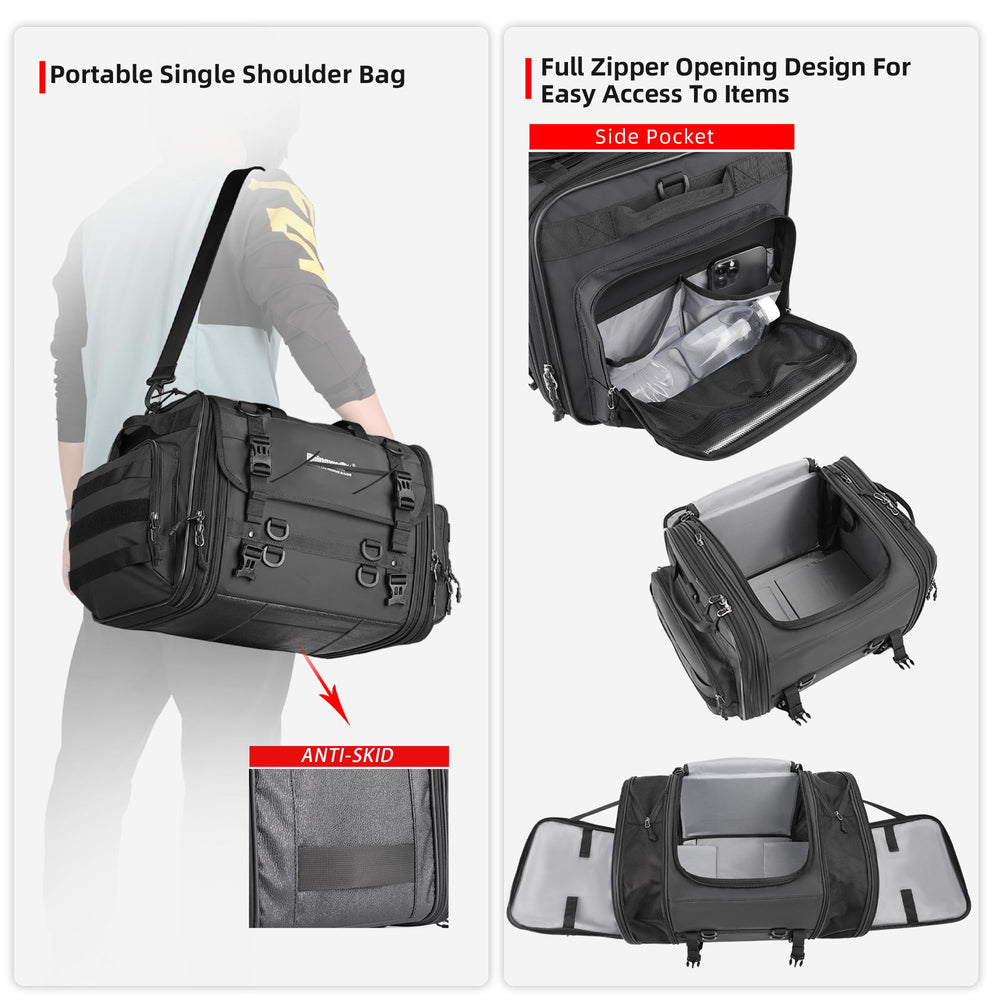 Rhinowalk tail bag rain cover with drawcord shields against rain
