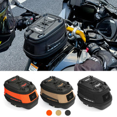 Rhinowalk magnetic quick-release system detaches bag fast.