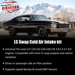 RiAiCiING driver-side filter position for maximum clearance in the engine bay.