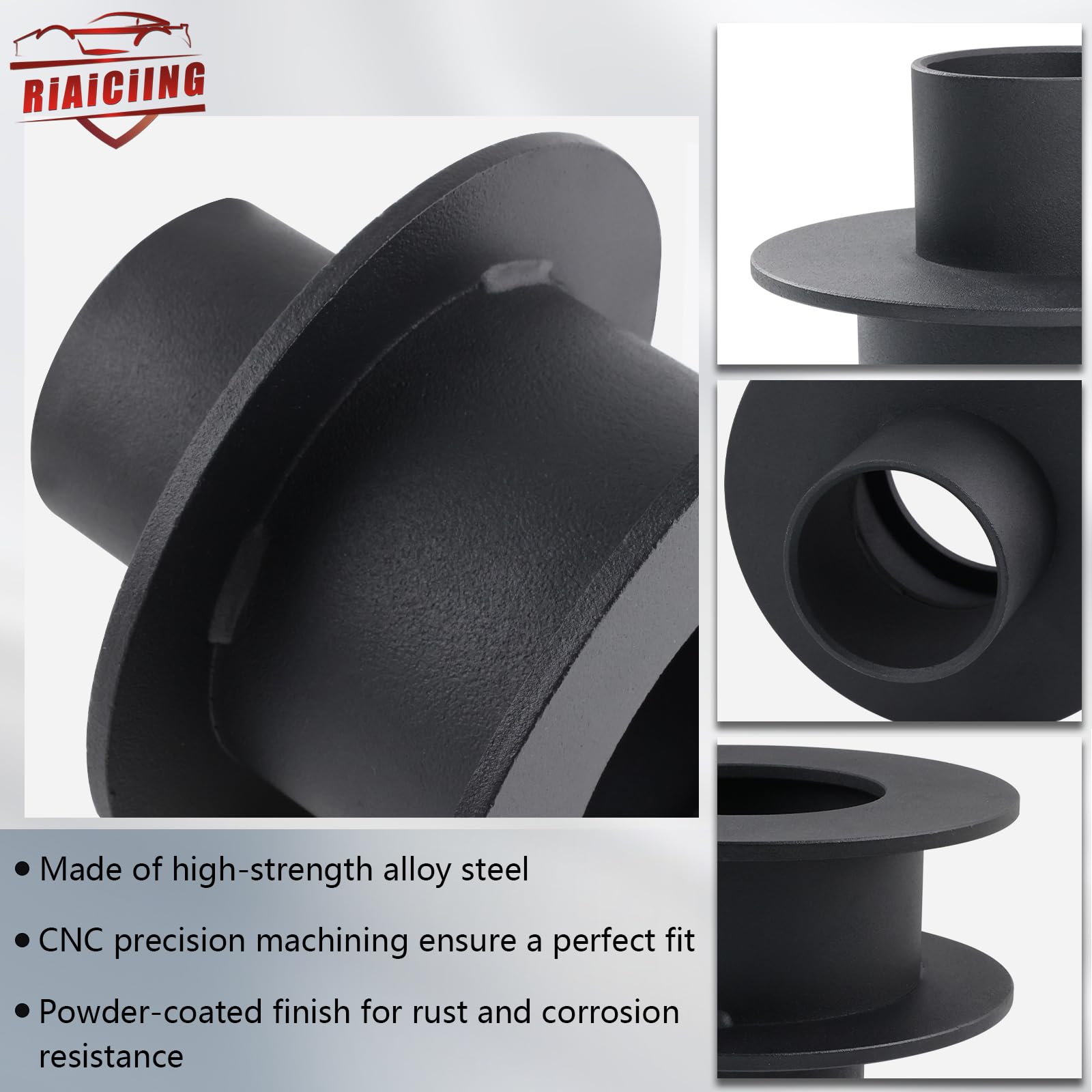 RiAiCiING rubber isolators reduce noise while maintaining ride comfort.