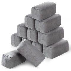 Riakrum 12-pack microfiber applicator pads in suede for precise ceramic coating application on cars.