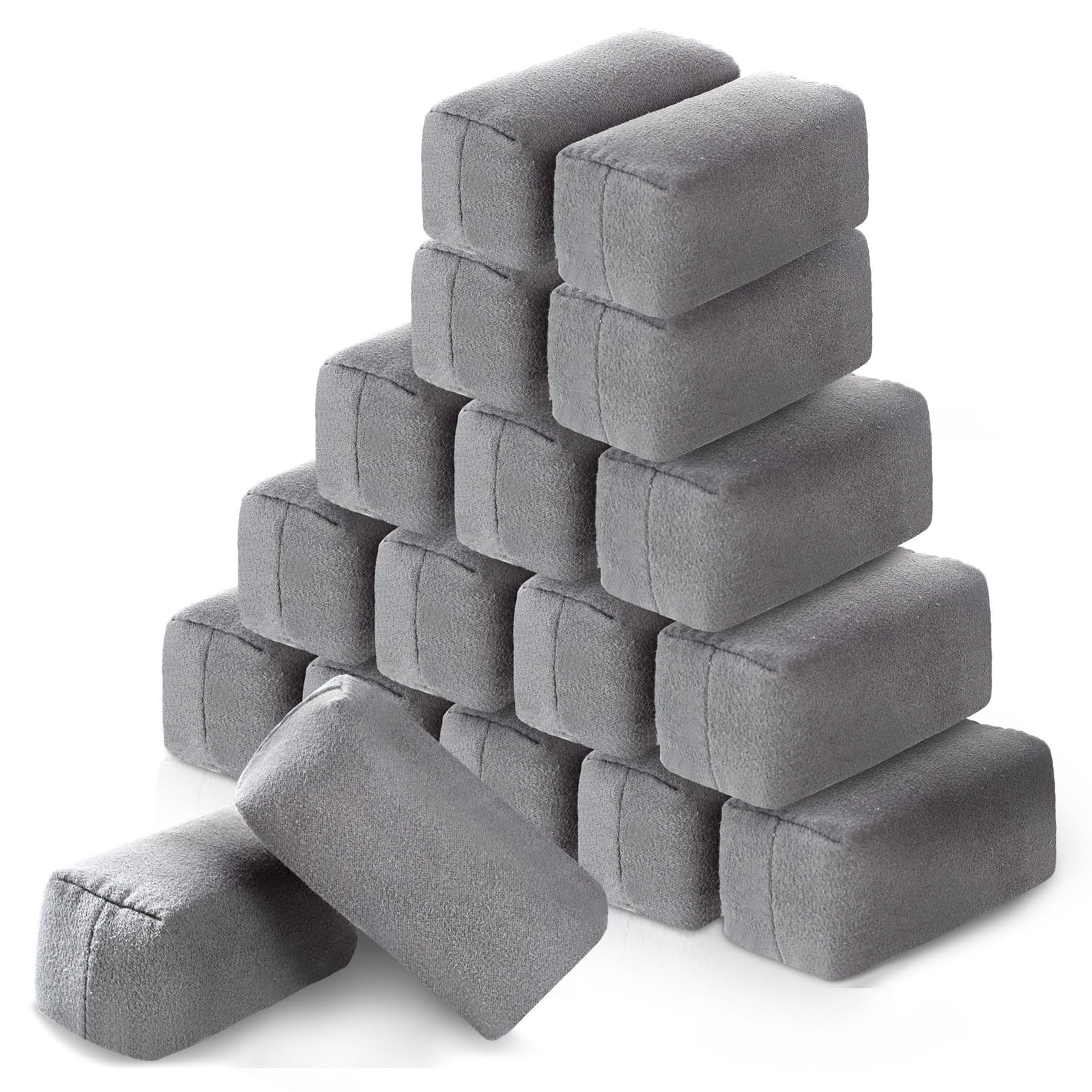 Riakrum 18-pack microfiber suede pads for smooth wax application