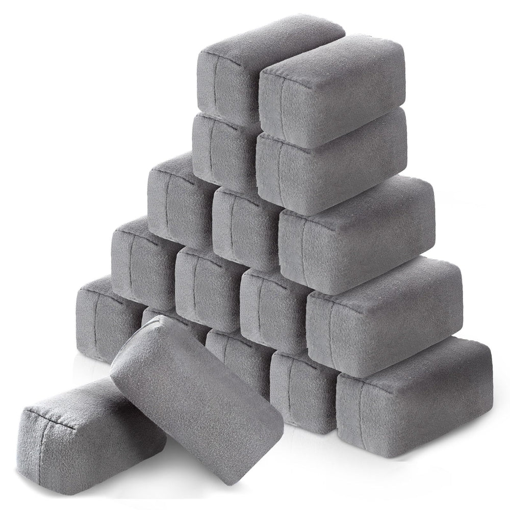 Riakrum 18-pack microfiber suede pads for smooth wax application