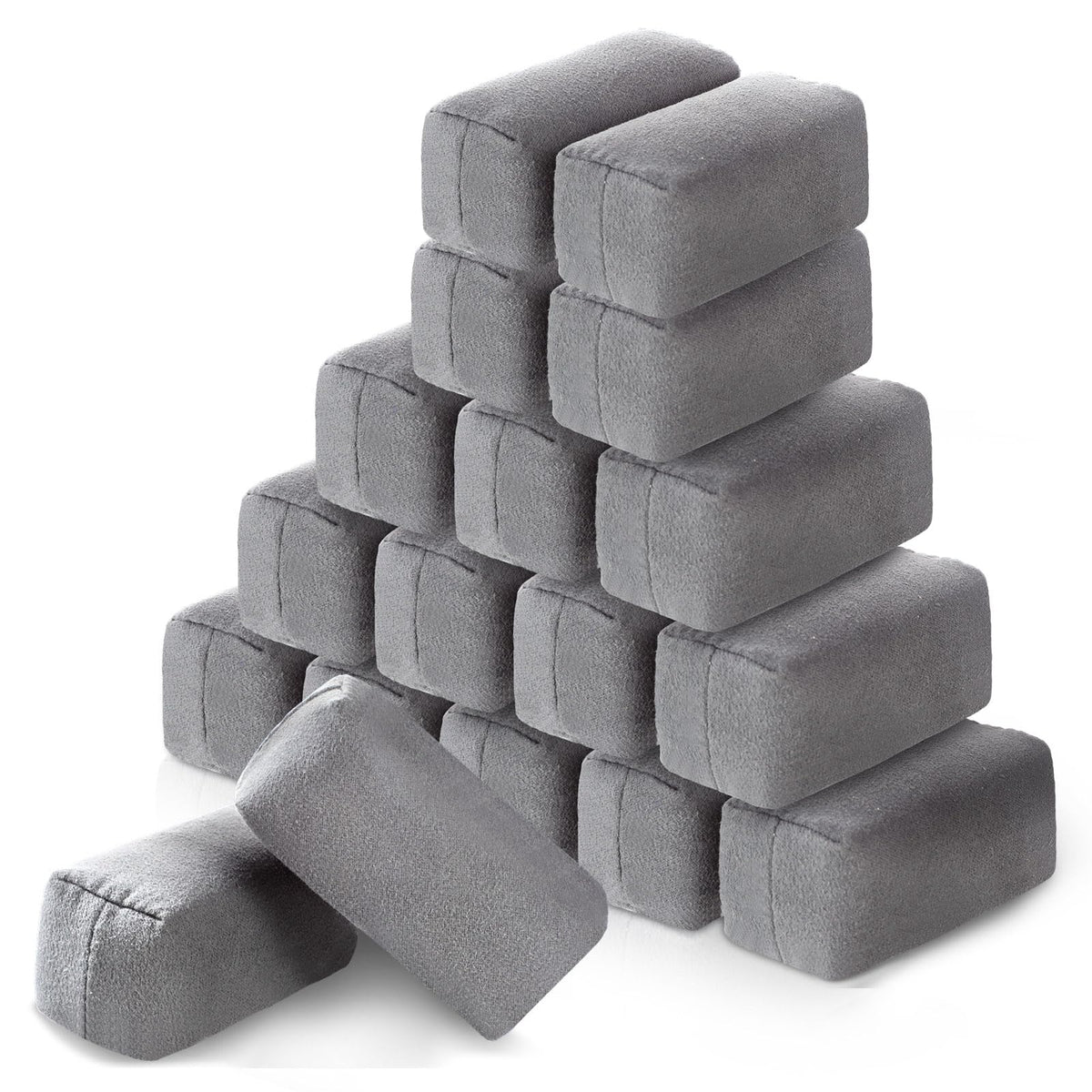 Riakrum 18-pack microfiber suede pads for smooth wax application