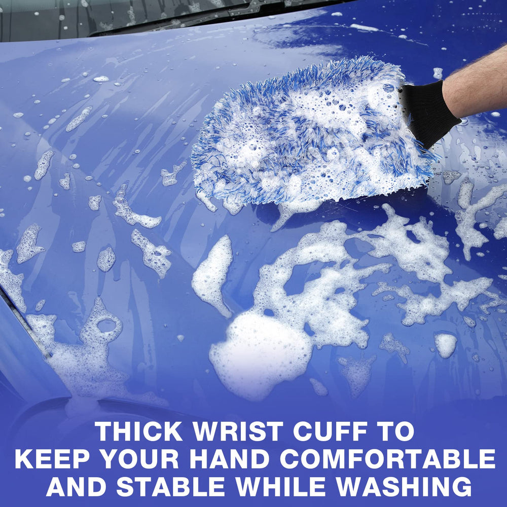 Riakrum mitt showing high absorbency and water holding capacity.