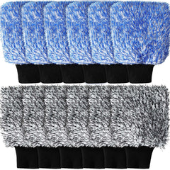 Riakrum dual-color car wash mitts with soft microfiber for scratch-free cleaning.