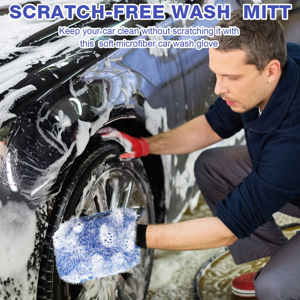 Riakrum mitt used for windows and interior dusting tasks.