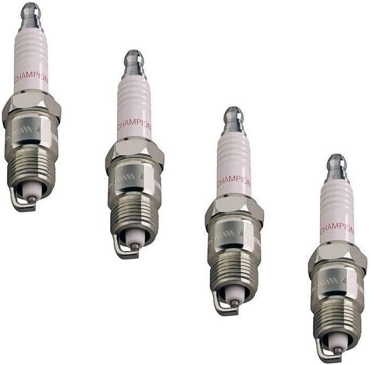 RICEFINE Champion Copper Plus 415 spark plug close-up shows durable brass core.