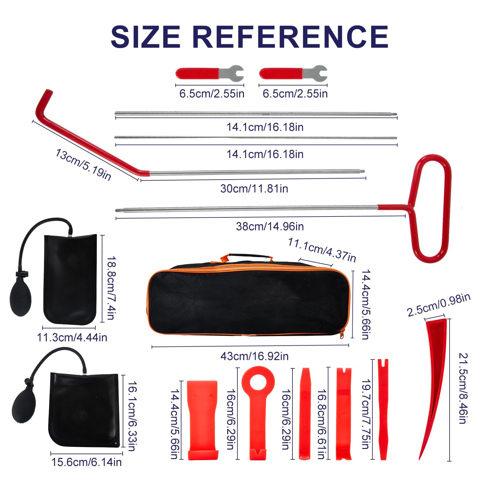 Ricenp 68-inch puller dimensions for versatile reach in repairs