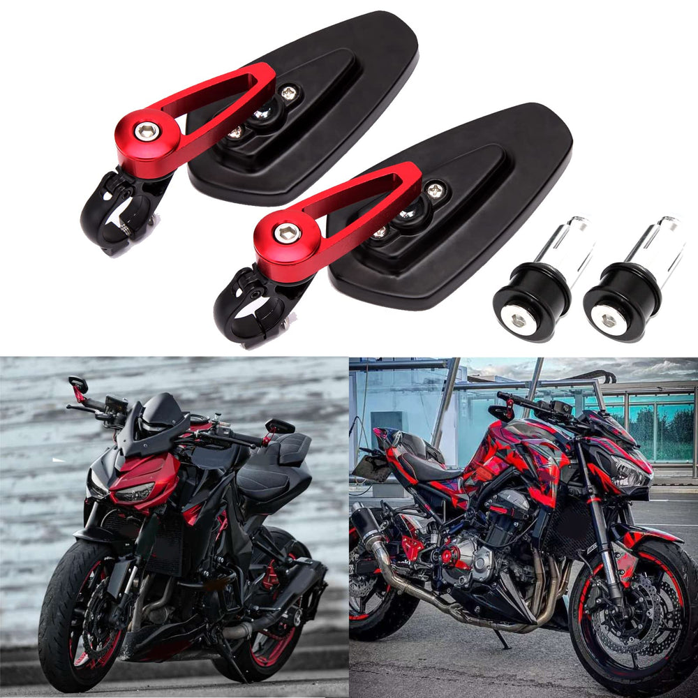 Rich Choices bar end mirror left mounted for safer lane changes