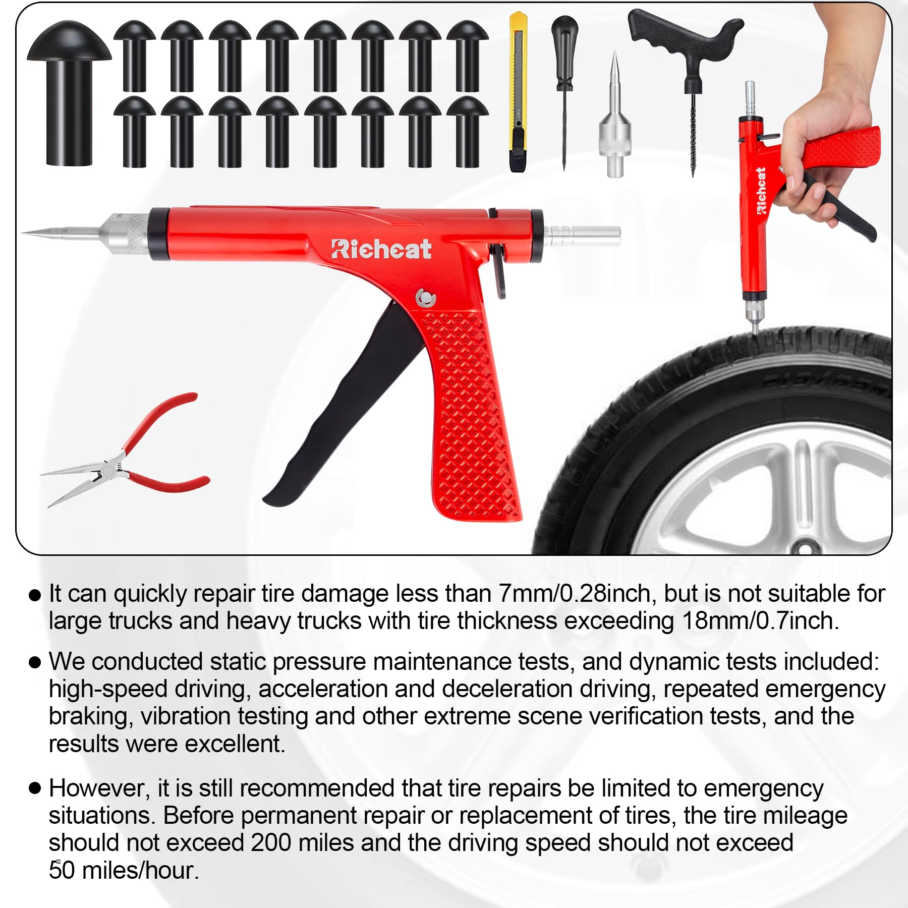 Richcat easy-grip trigger handle enables fast, precise plug insertion