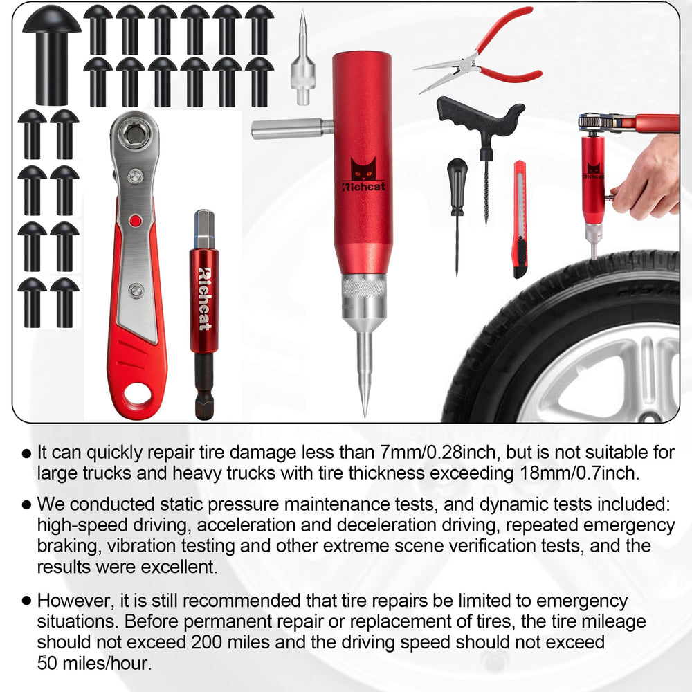 Richcat compact kit enables a fast 10-minute repair on the road