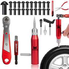 Richcat tubeless tire repair kit with mushroom plug for quick roadside repair