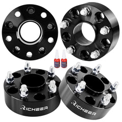 Richeer 2in spacers kit with 5x5 pattern for Wrangler and Grand Cherokee enhances stability.
