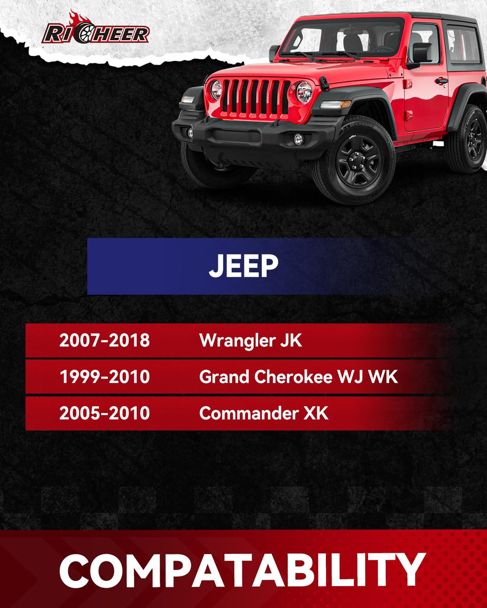 Richeer 2in spacer installation on Wrangler for easy fit
