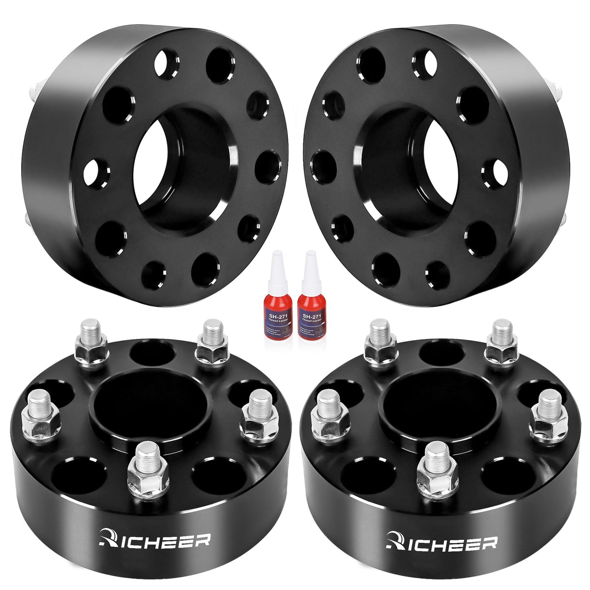 Richeer 2in spacer side profile showing wider stance