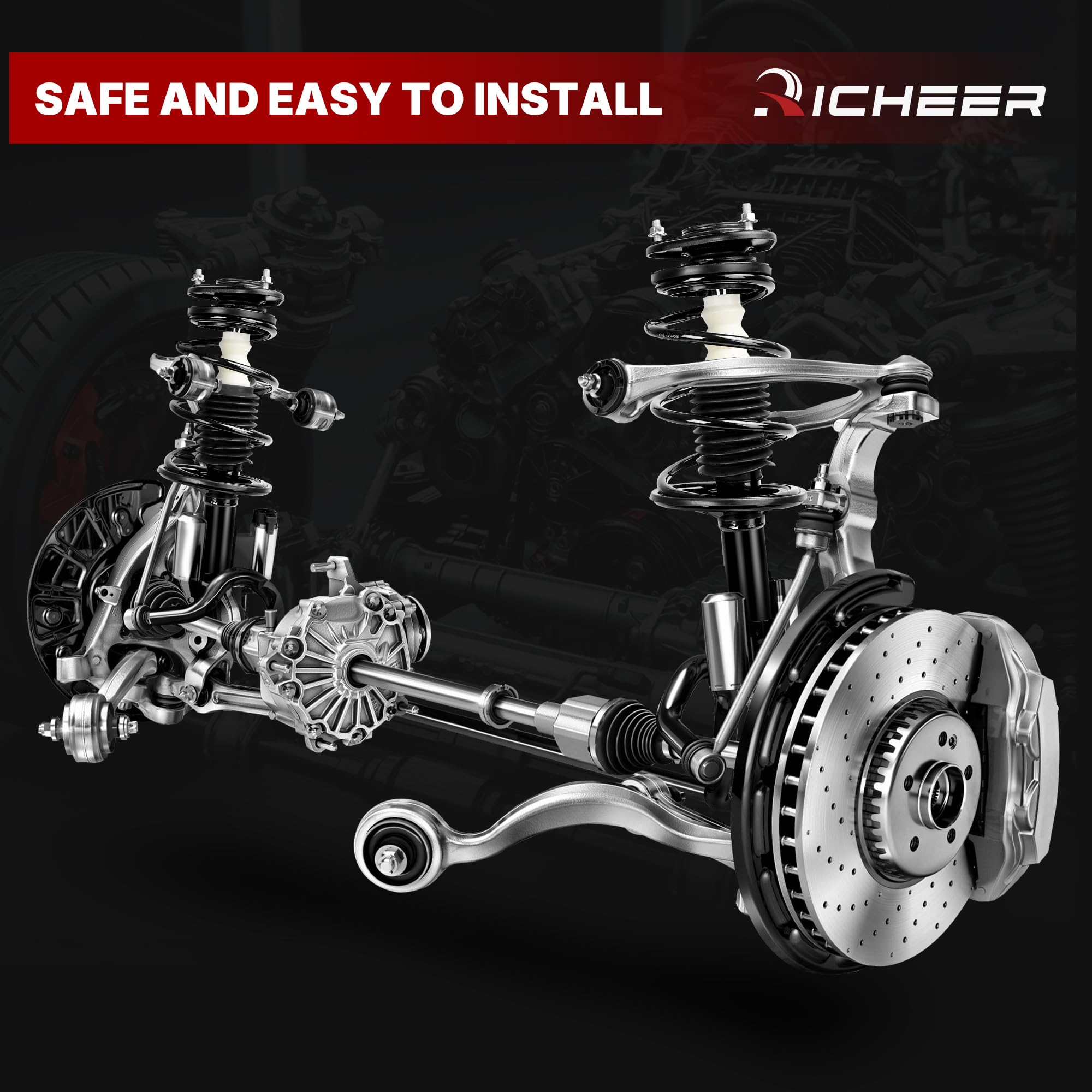 Richeer durable suspension component supports consistent ride quality.