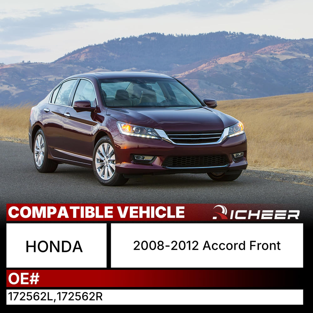 Richeer front struts assembly 172562R for Honda Accord improves ride comfort and control