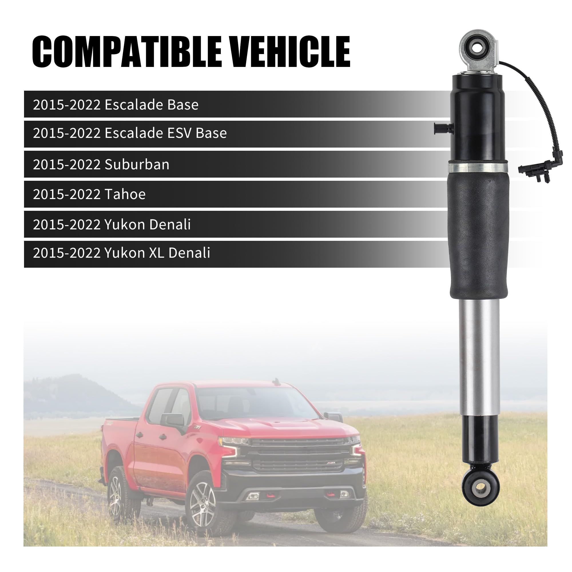 Richeer rear-strut shock absorber for Yukon improves highway damping