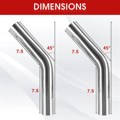 Richeer universal-fit exhaust tube compatible with many DIY systems.