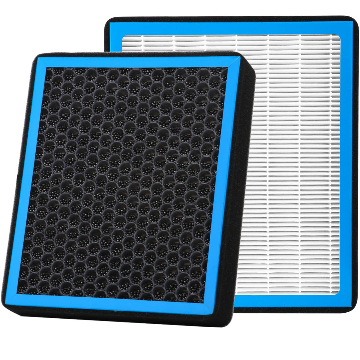 RICHWEI CF11966 cabin air filter packaging highlighting activated carbon for odor reduction