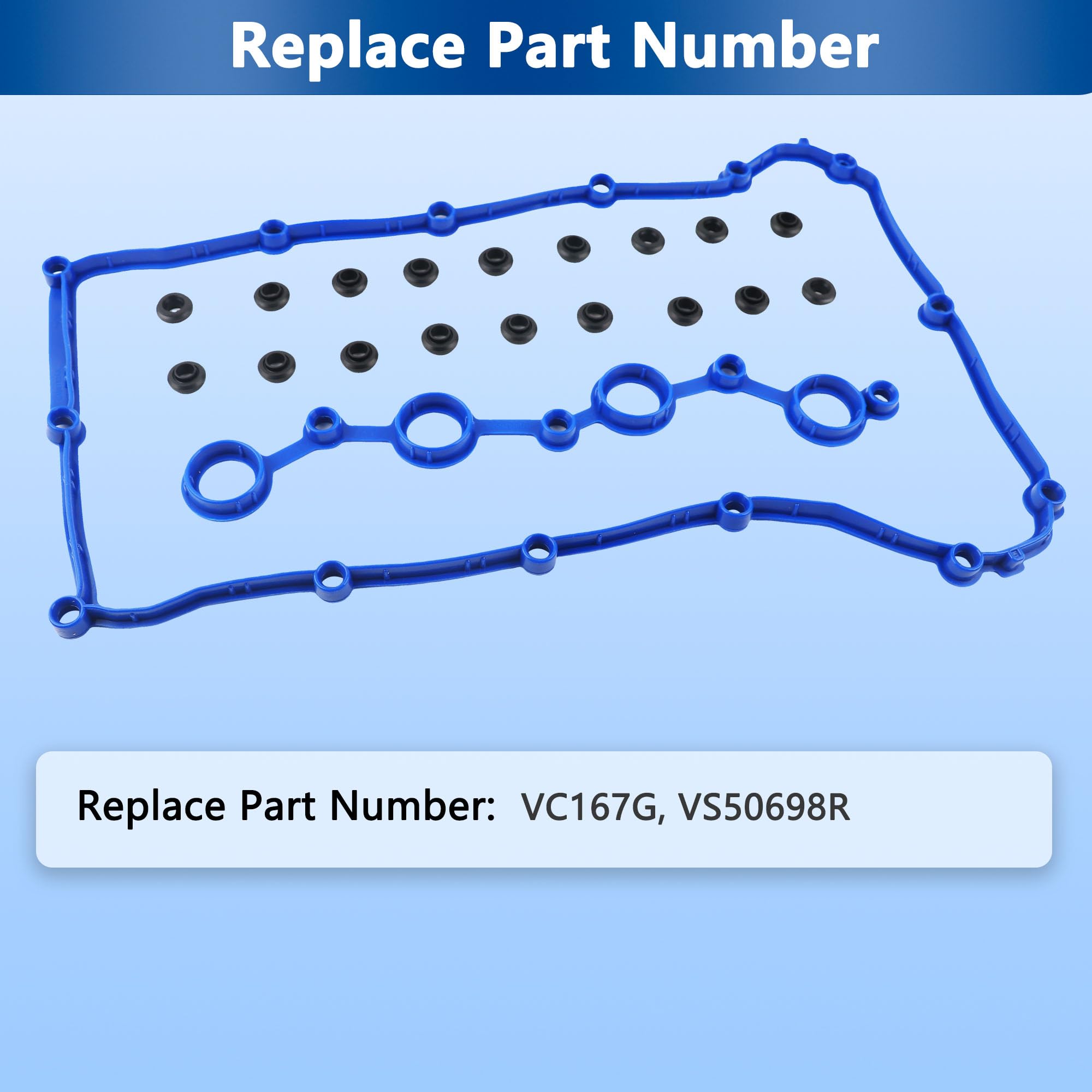 RICHWEI VC167G jeep compass 2-4l valve cover gasket ensures tight seal during daily driving