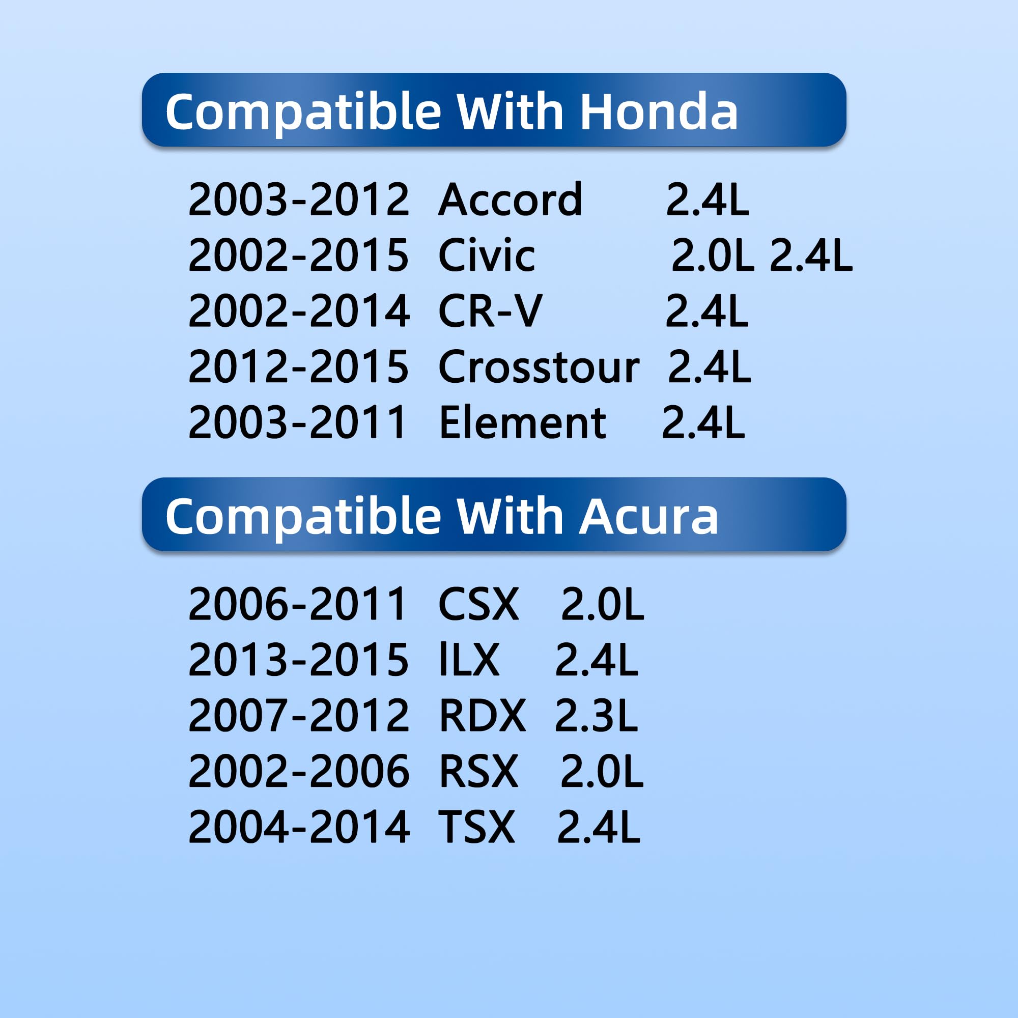 Richwei VS50614R replacement gasket set for Honda/Acura engines