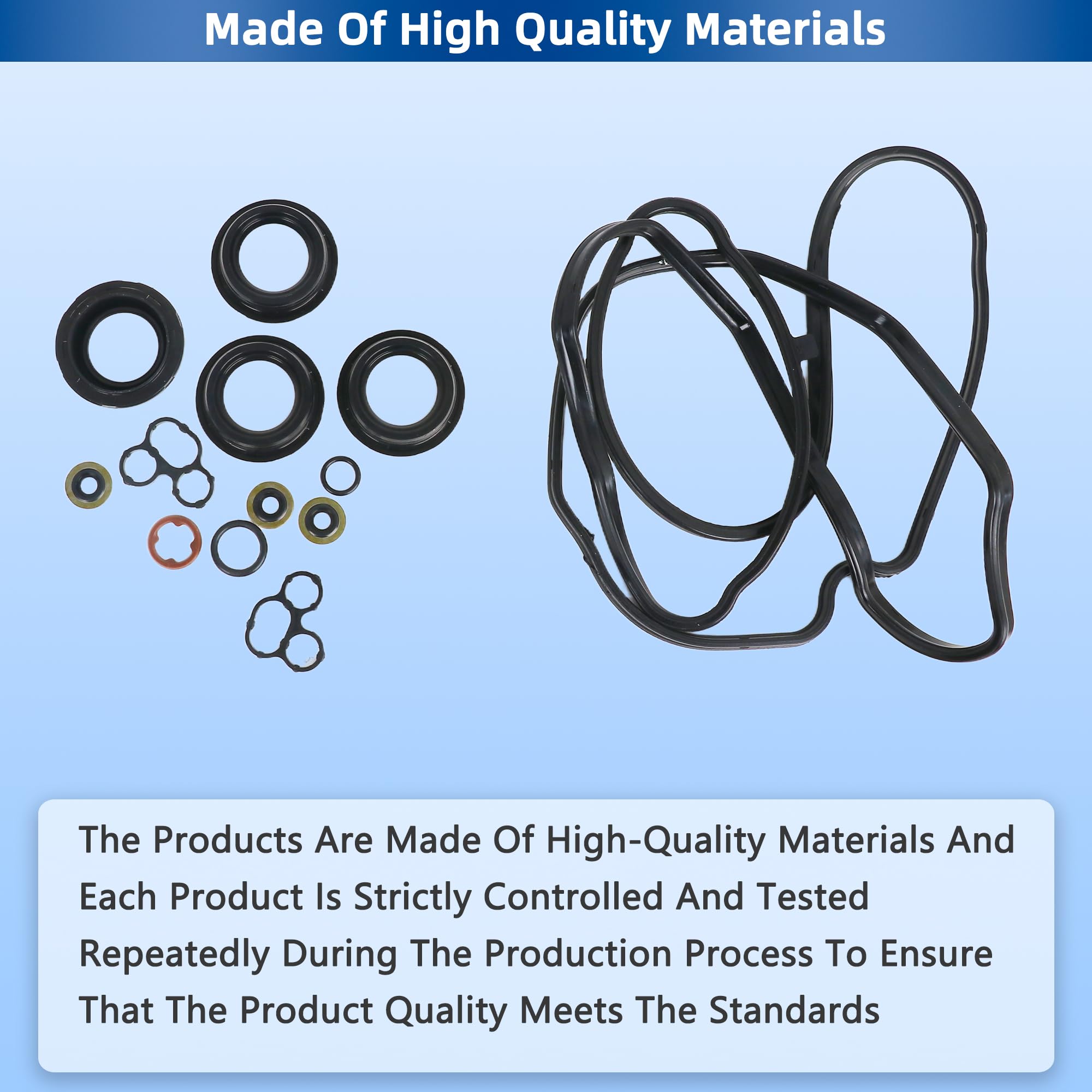 Sienna 2.7L gasket kit; supports strong engine sealing in demanding driving conditions.