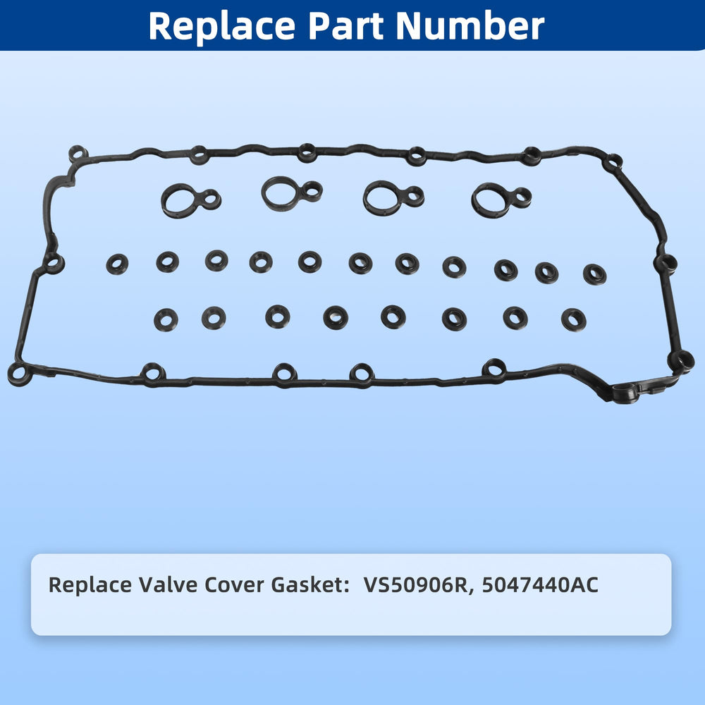 RICHWEI VS50906R engine valve cover gasket set for Jeep Renegade 2.4L engines, supports durable performance.