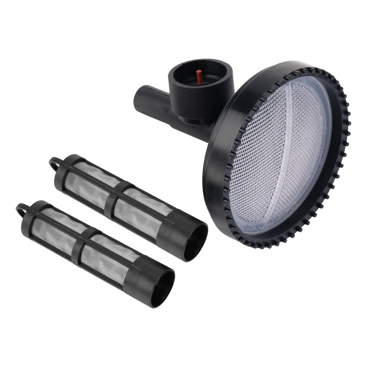Ricmjend fuel pump strainer front view, filtration to protect the pump from contaminants.