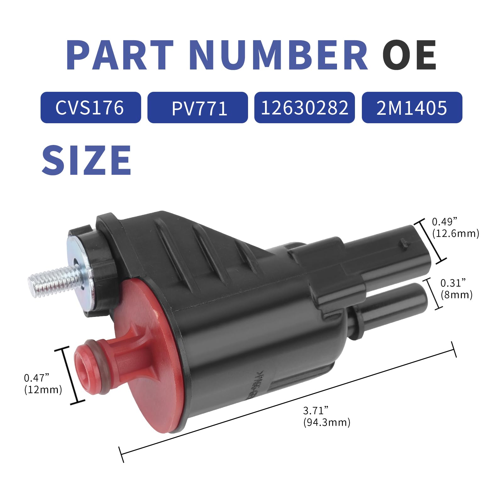 Ricmjend packaging view shows reference numbers for precise OEM matching.