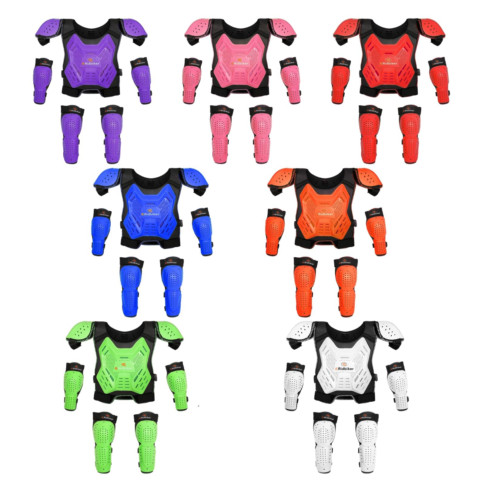 RIDBIKER bright color options make safety gear easy to spot.