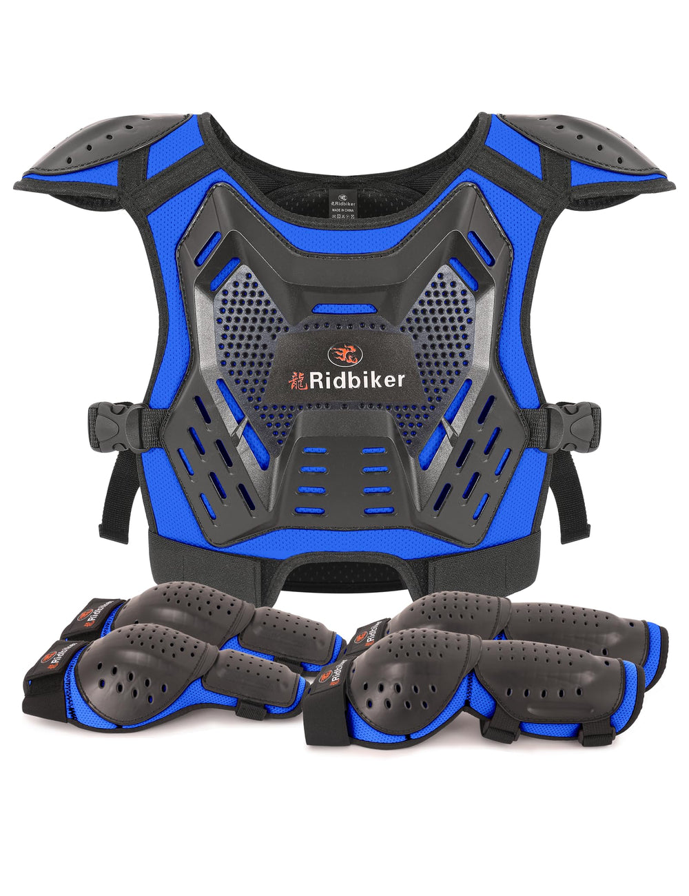 RIDBIKER kids chest protector offers full torso coverage for dirt bike riding