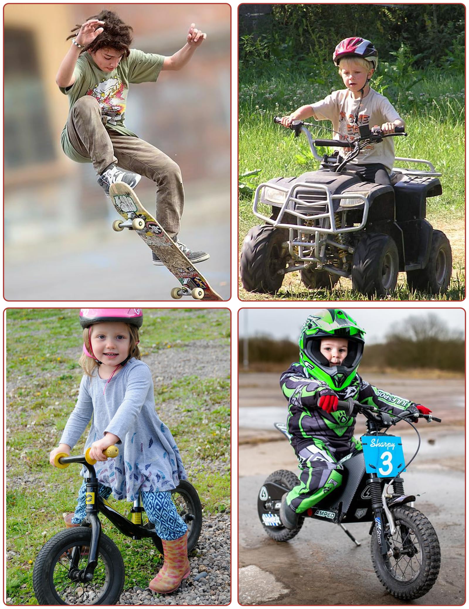 RIDBIKER gear uses elastic waistband and buckle for easy dressing
