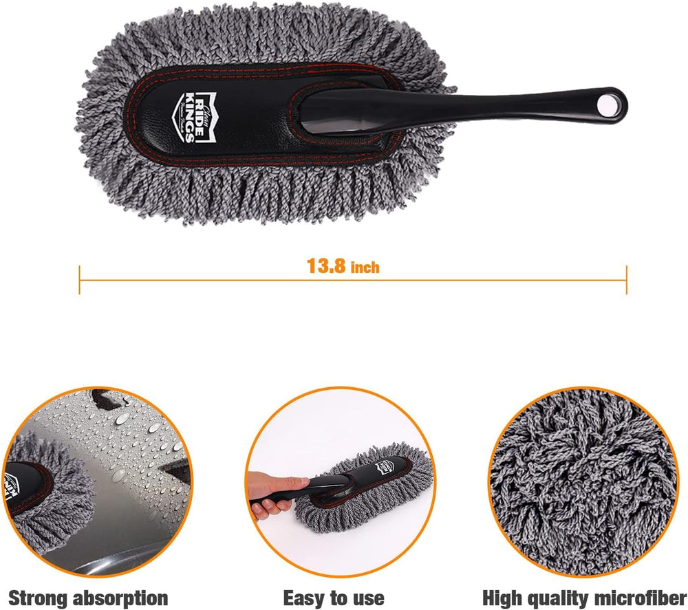 RIDE KINGS rotatable head enables multi-angle cleaning on curves.