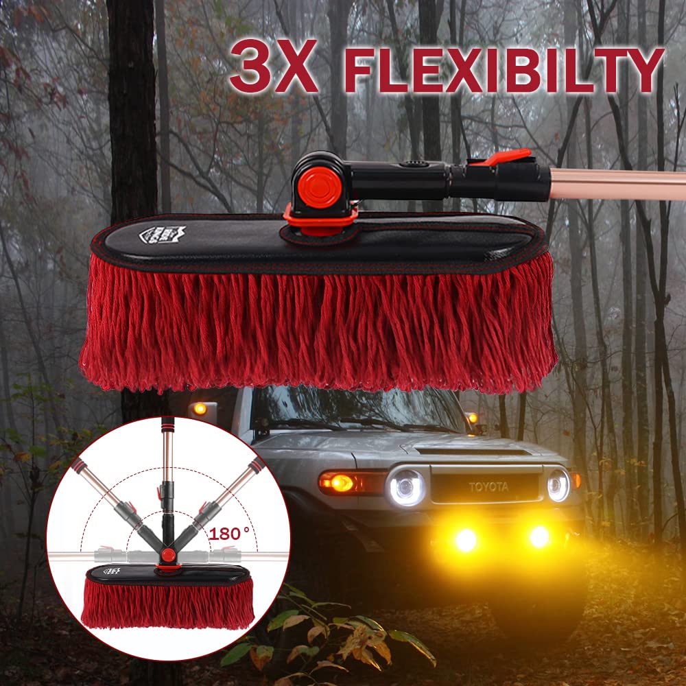 Ride Kings car duster wide mop-head covers large areas.