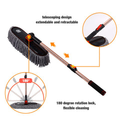 RIDE KINGS Dry-use dust removal design eliminates water use while sweeping dust.