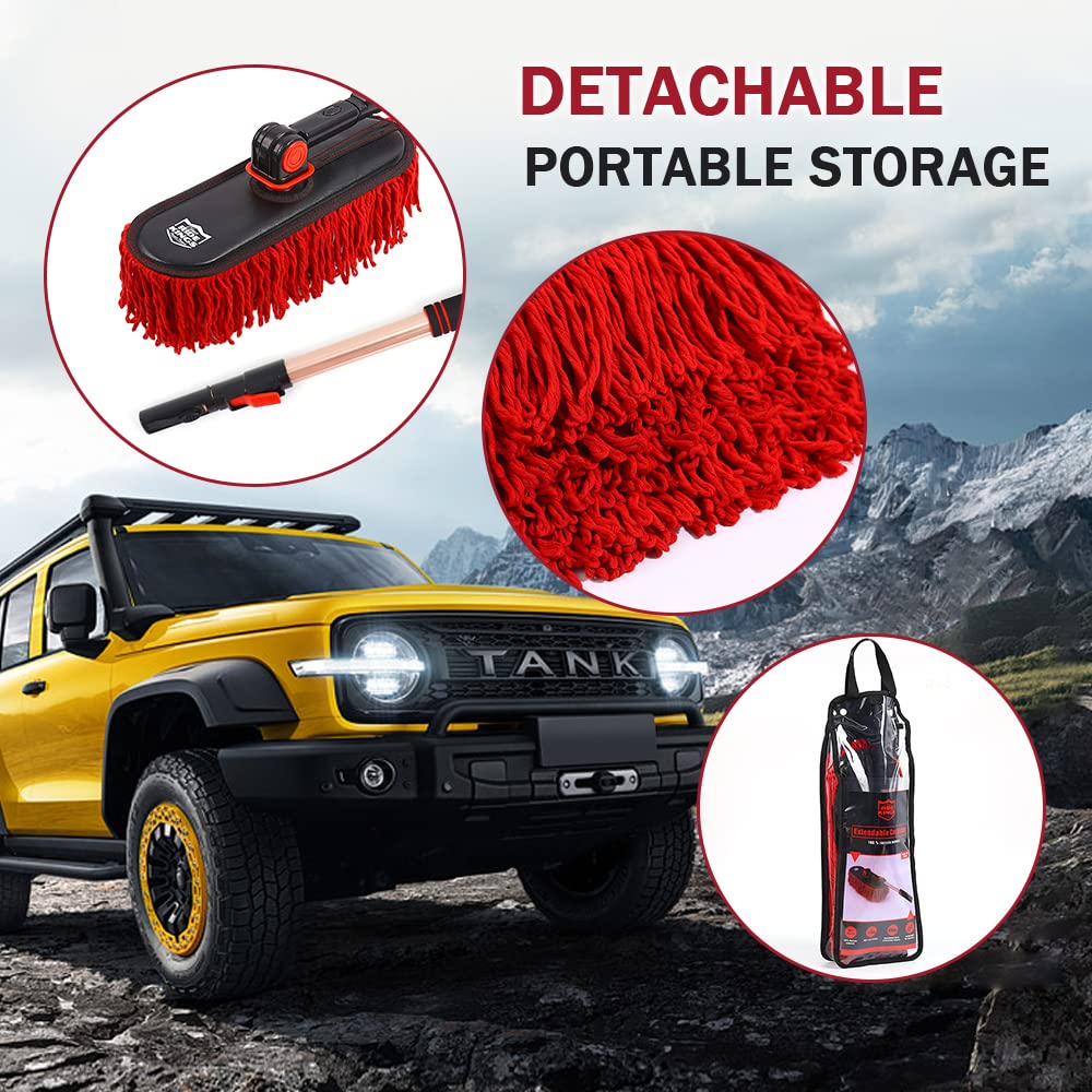 RIDE KINGS large-head duster covers wide areas for quick cleaning