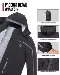 RIDEIRON jacket features 3D pockets for secure on-the-go storage.