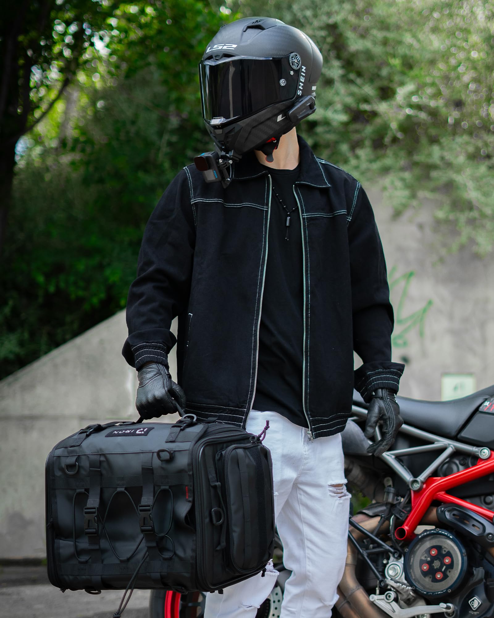 RIDEIRON tail bag anti-abrasion base protects and stabilizes