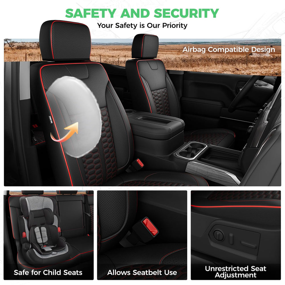 RIDEPOSH airbags-compatible cutouts preserve safety features and accessibility.