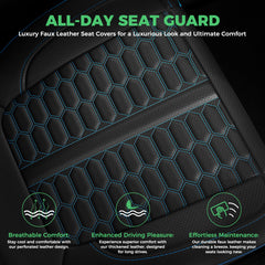 RIDEPOSH airbag-compatible seat cover with precise cutouts