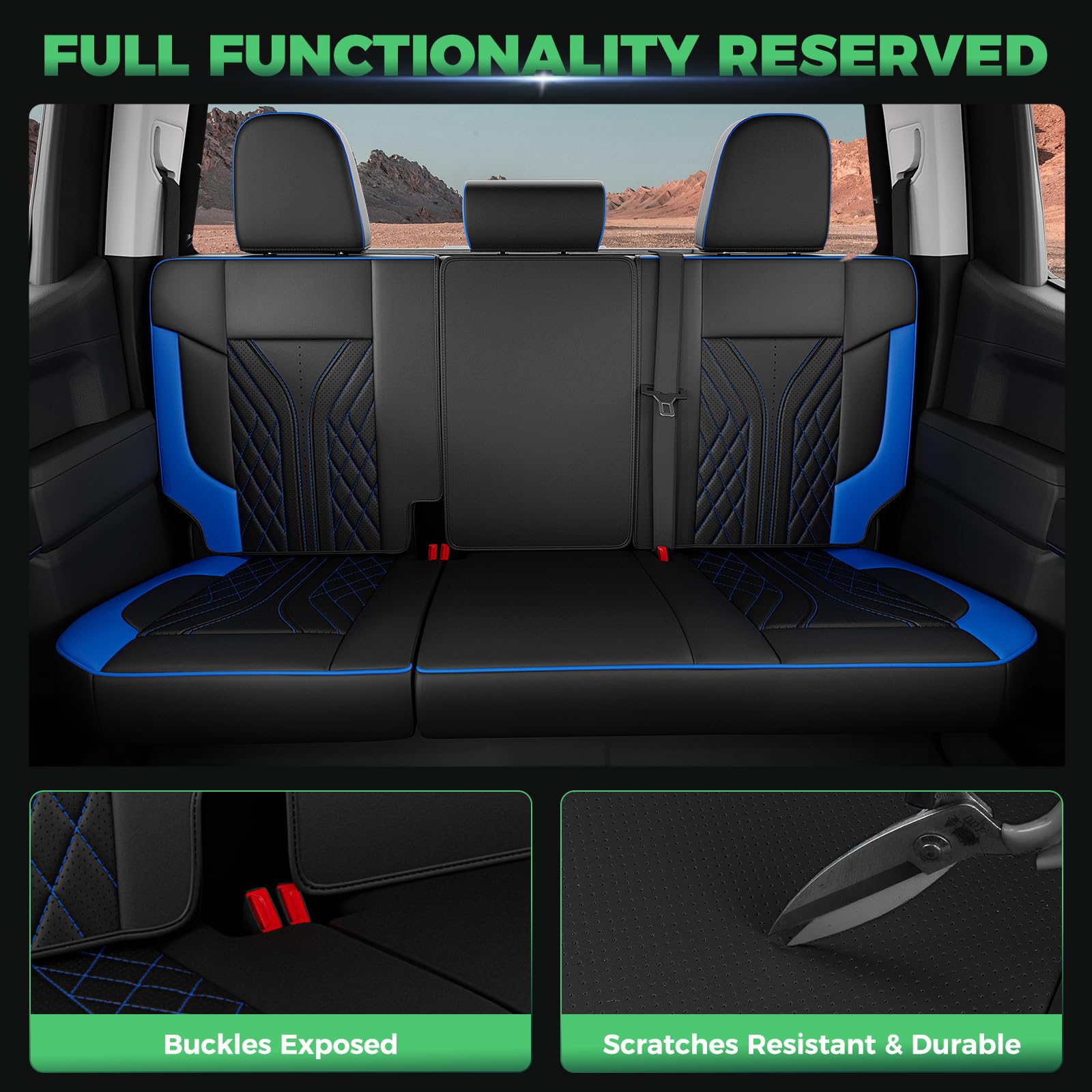 RIDEPOSH black blue colorway complements Silverado interiors.