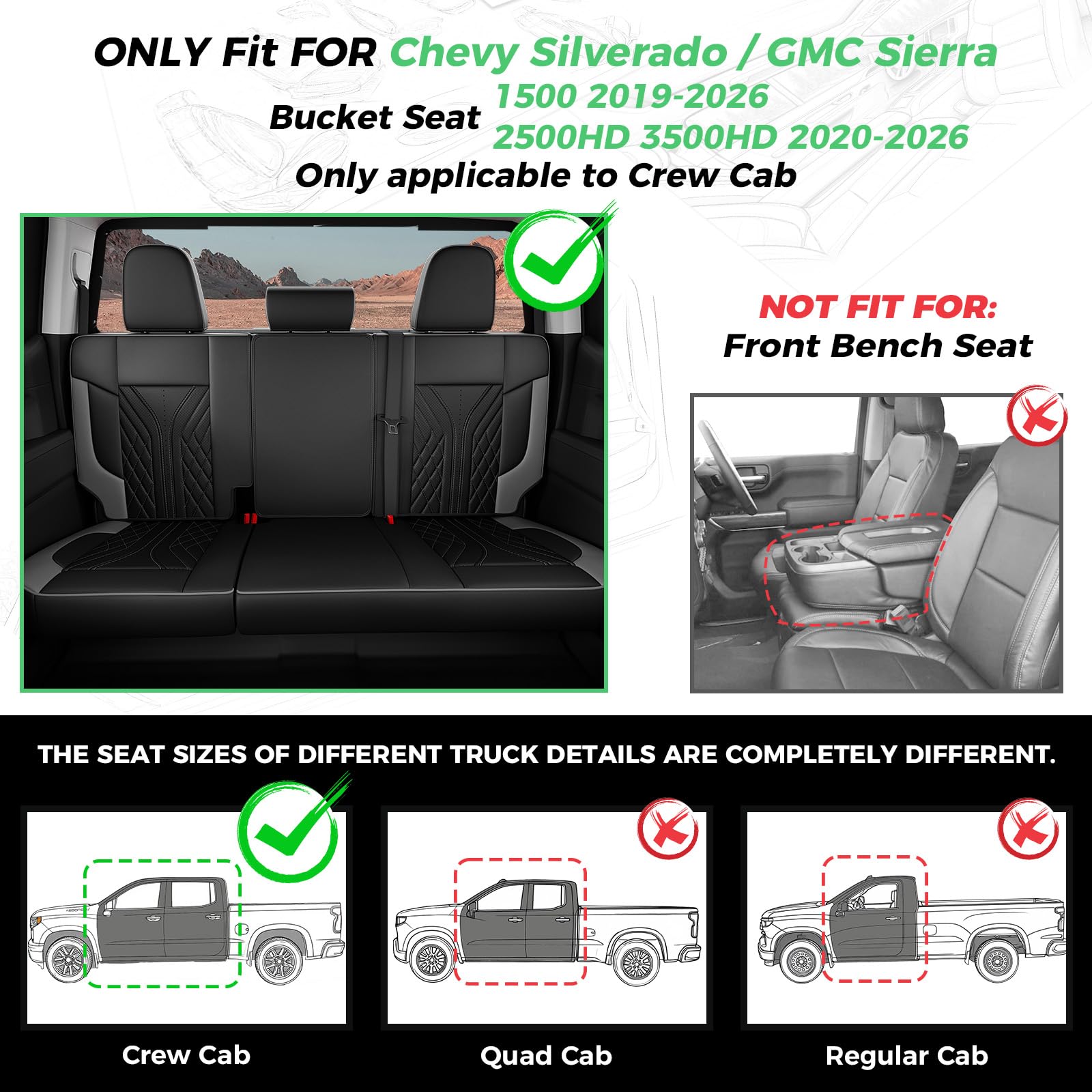 RIDEPOSH Chevy Silverado rear seat cover demonstrating waterproof easy cleaning