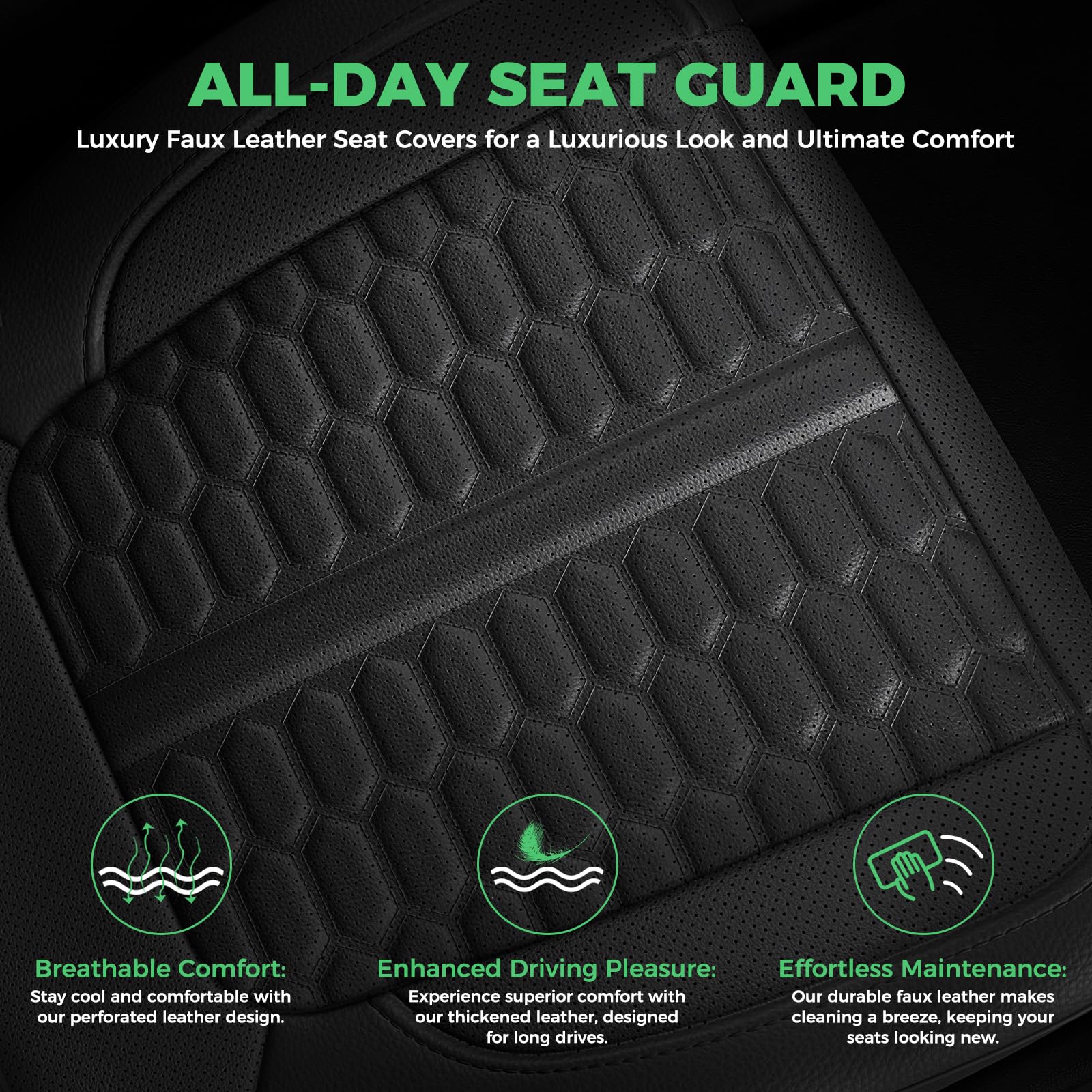 RIDEPOSH full-wrap seat cover provides all-around protection for every angle