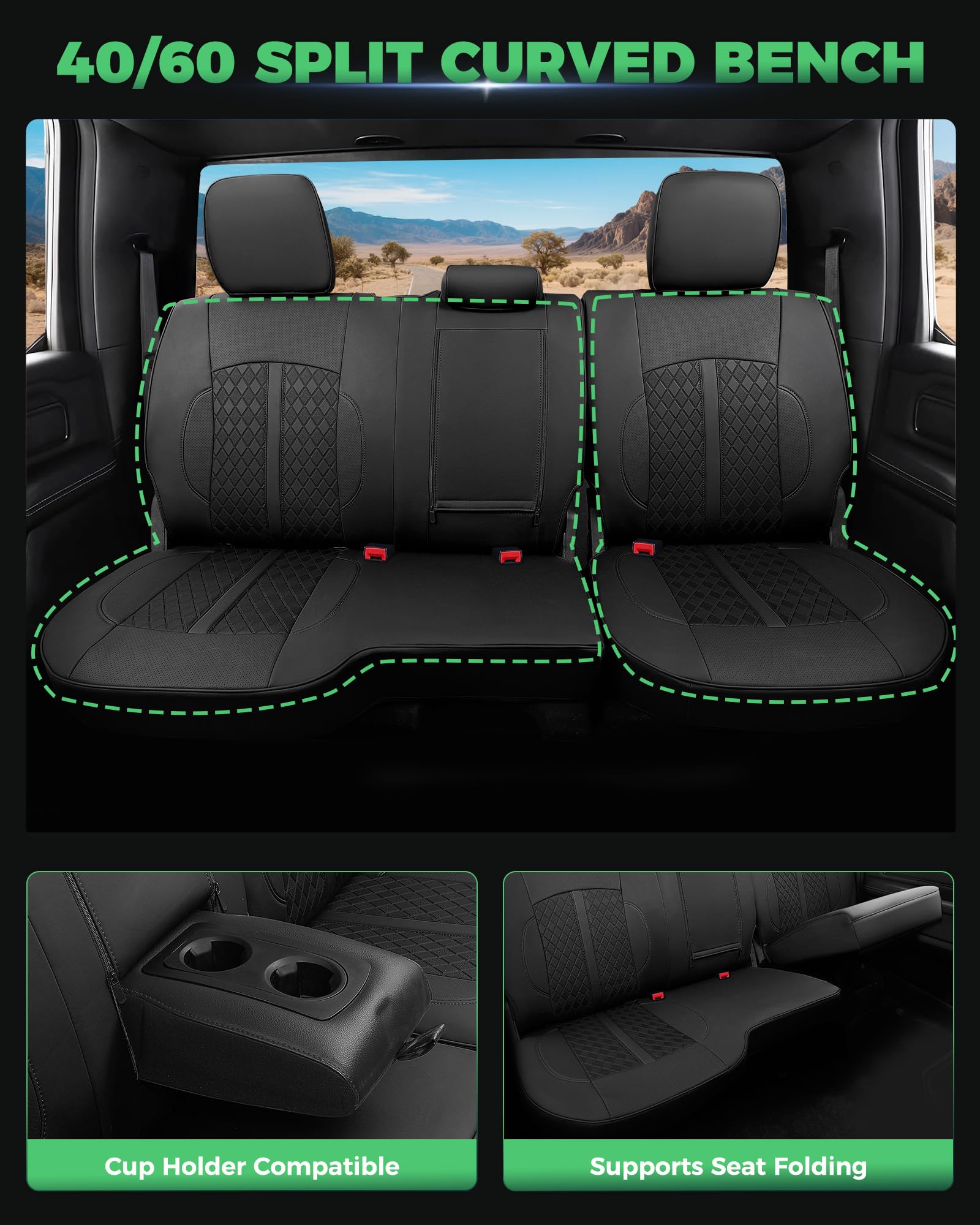 RIDEPOSH luxury leather design preserves Dodge Ram interior style